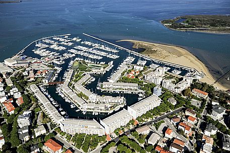 Aereal view of Lignano Sabbiadoro